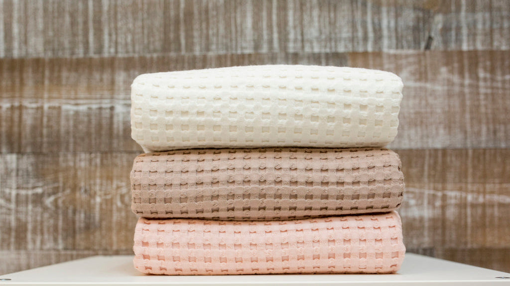 Keep Baby Cozy on Cool Spring Nights with Waffle Blankets