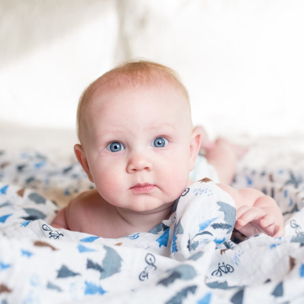 lulujo Mountain Bike Baby Swaddling Blanket