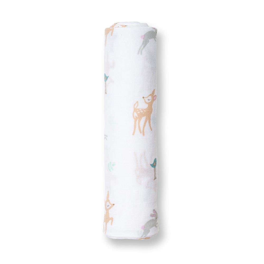 Cotton Swaddling Blanket - Little Fawn