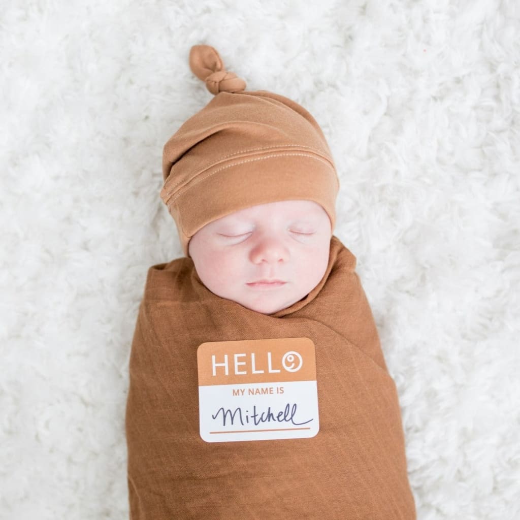 Matching Swaddle & Hat Set