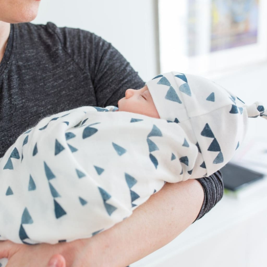 Matching Swaddle & Hat Set