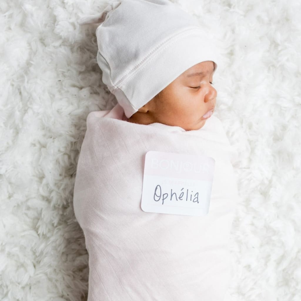 Matching Swaddle & Hat Set