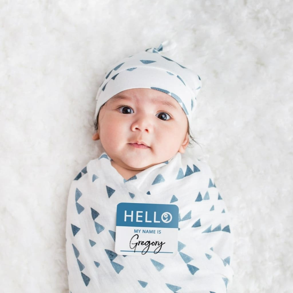 Matching Swaddle & Hat Set