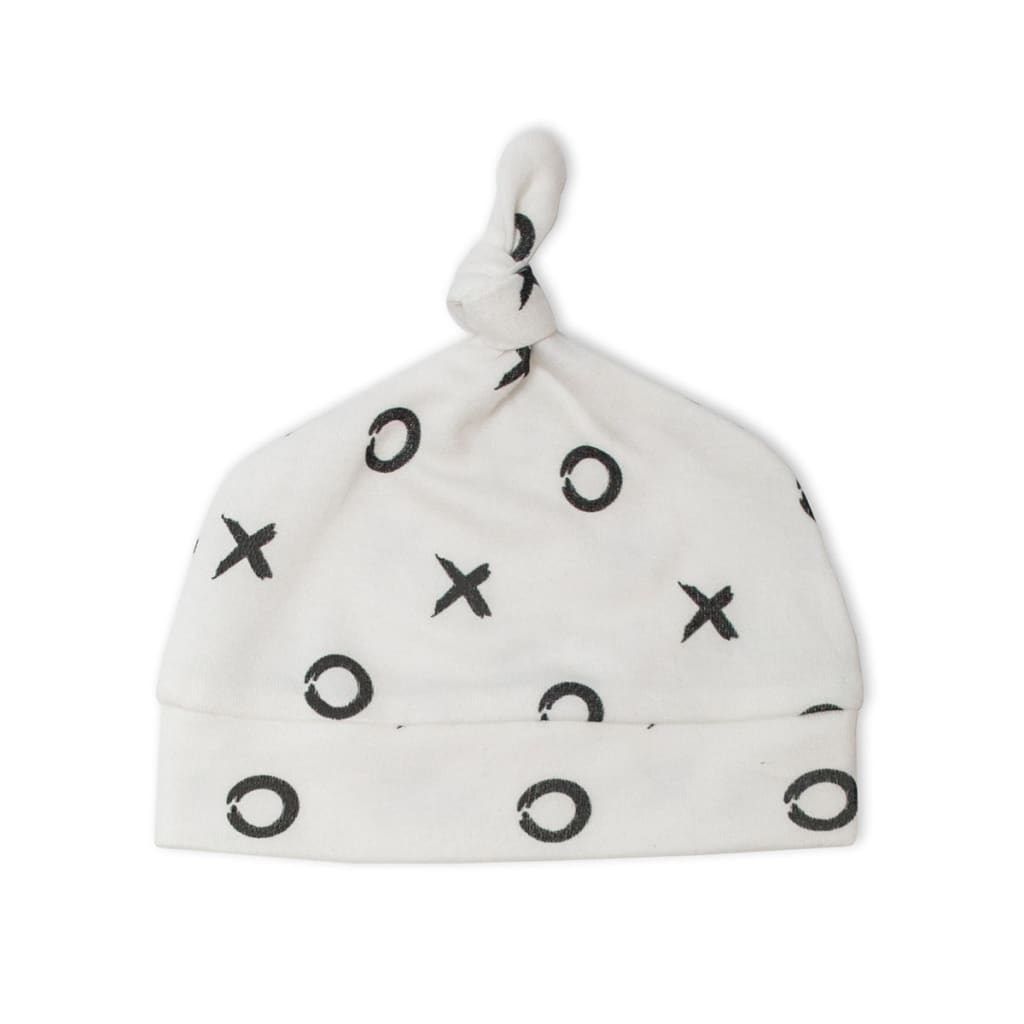 Top Knot Hat - Hugs and Kisses