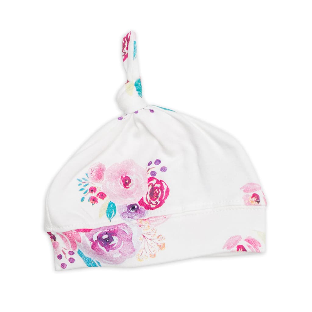 Top Knot Hat - Posies