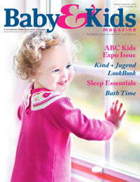 Turkish towel featured in Baby & Kids Magazine.