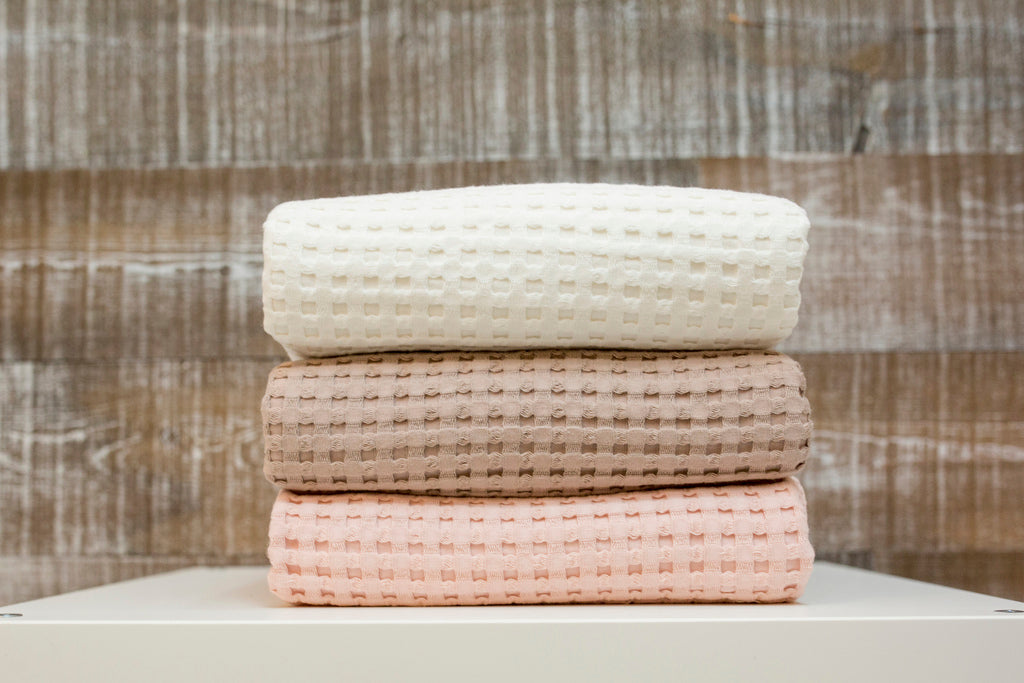 Keep Baby Cozy on Cool Spring Nights with Waffle Blankets