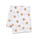 Highland cow blanket. Highland cow Baby blanket. Highland cow swaddle