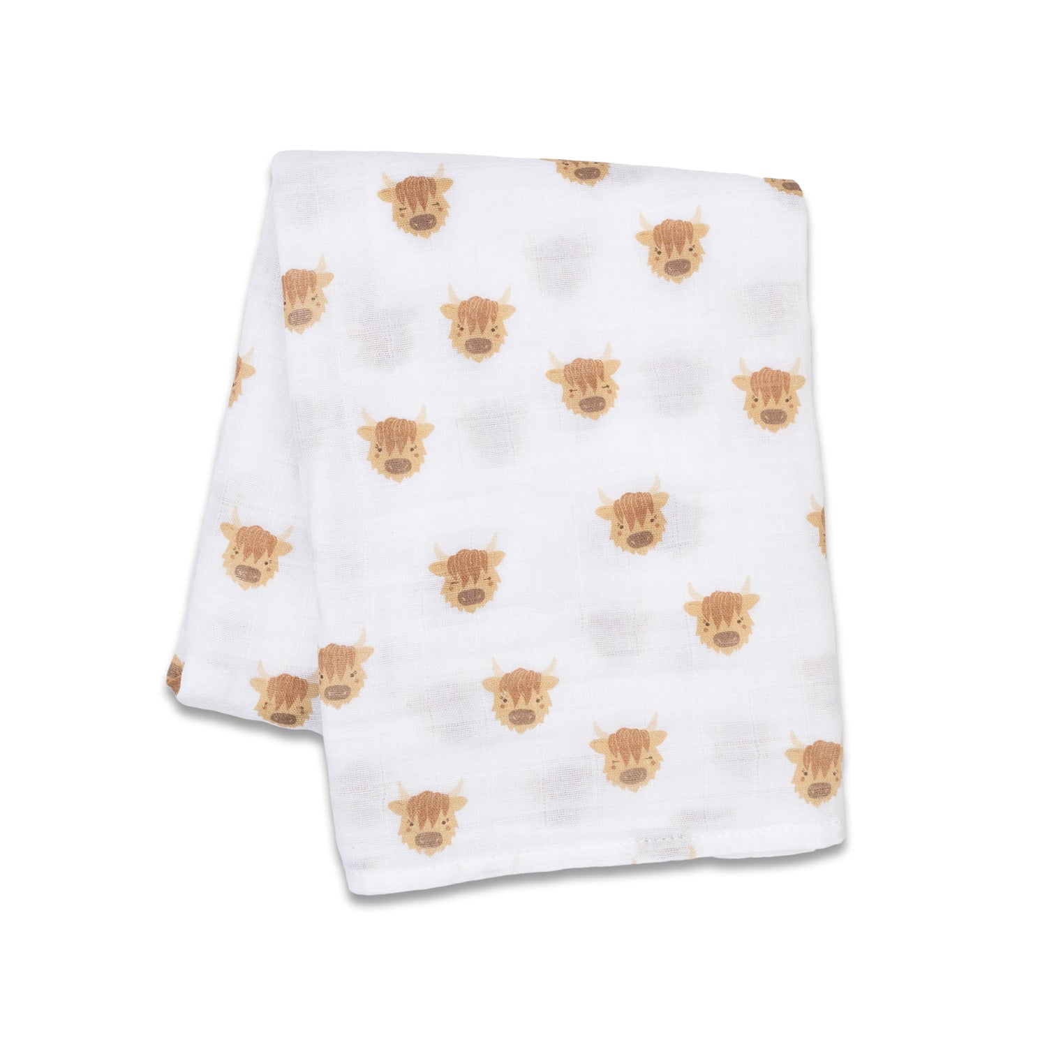 Highland cow blanket. Highland cow Baby blanket. Highland cow swaddle