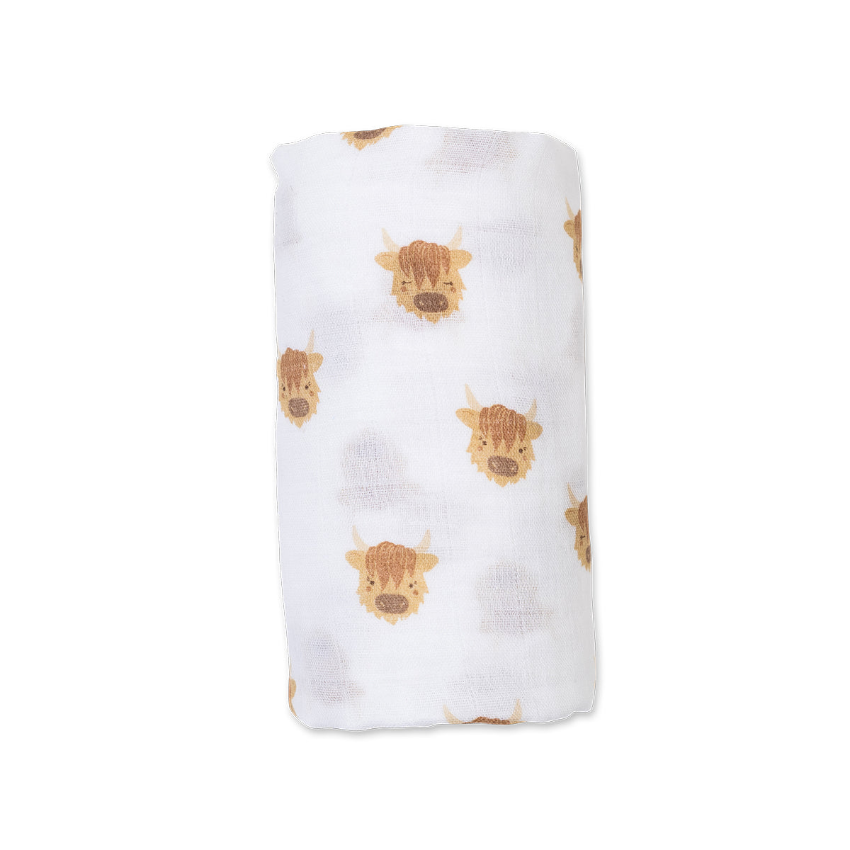 Highland cow blanket. Highland cow Baby blanket. Highland cow swaddle