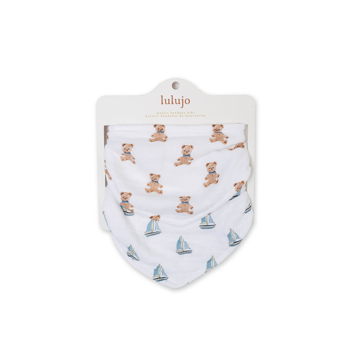 Cotton Muslin Bandana Bibs | Lulujo