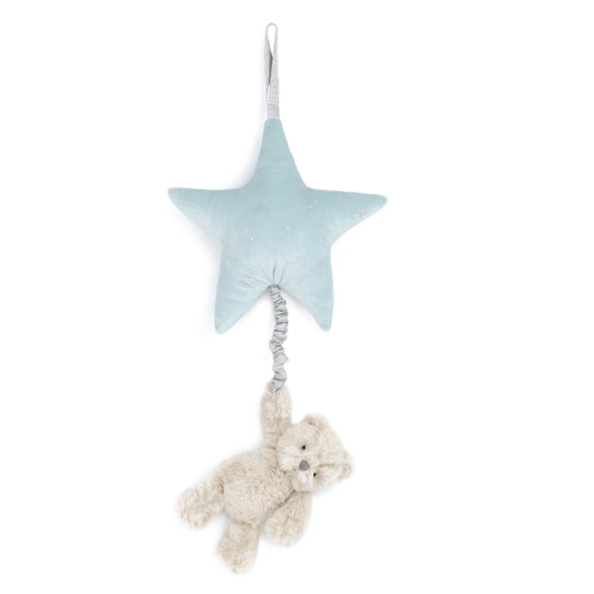 Baby mobile with star and teddy bear