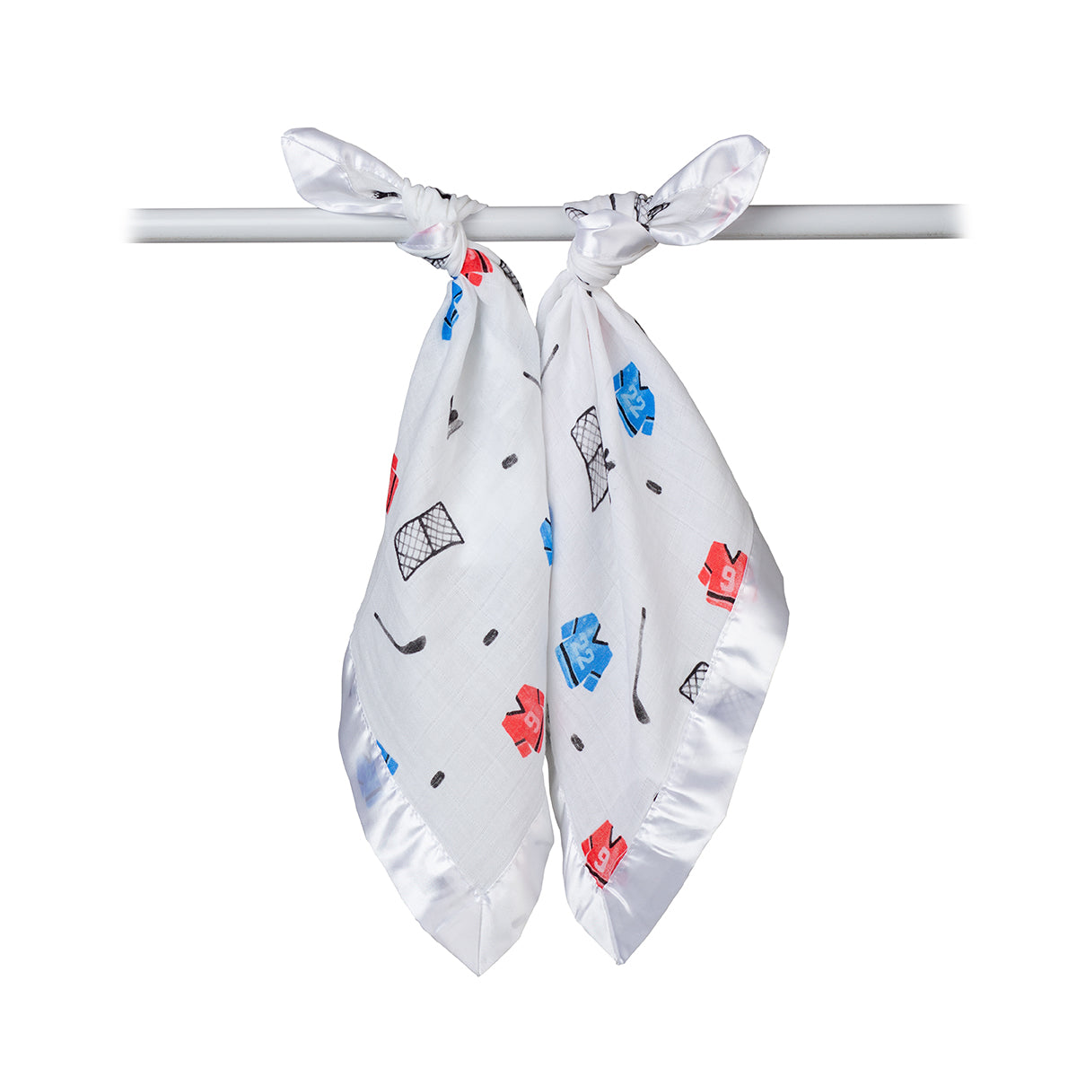 lulujo hockey baby security blanket