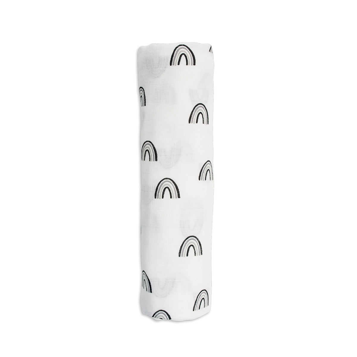 Manta De Arrullo Muselina Bambú Lulujo - 120x120 Cm, Diseño Chevron Azul/gris, Suave Y Versátil