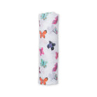 lulujo Butterfly Baby Swaddling Blanket