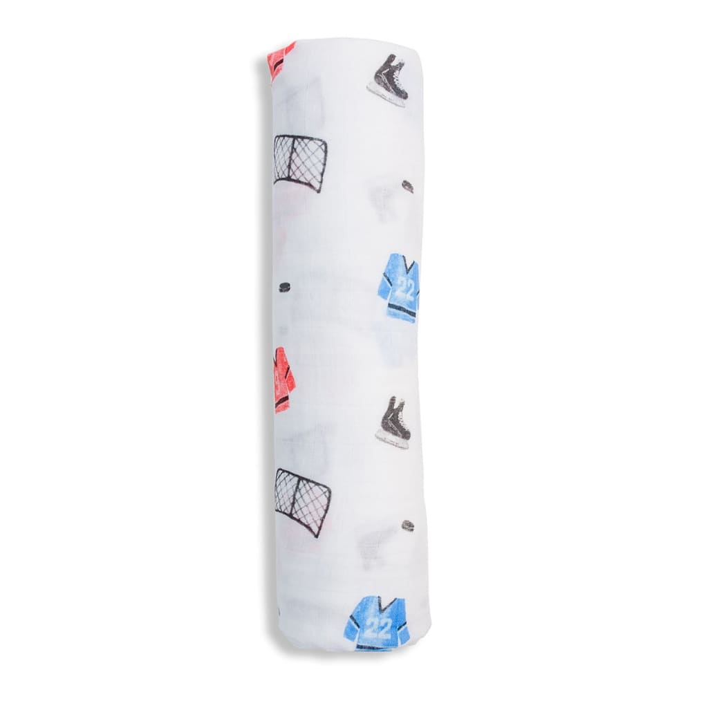 Hockey Baby Swaddling Blanket lulujo