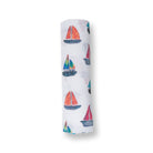 lulujo Sailboats Baby Swaddling Blanket