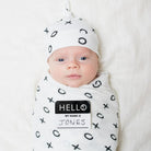 Matching Swaddle & Hat Set
