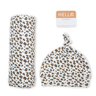 Matching Swaddle & Hat Set - Leopard