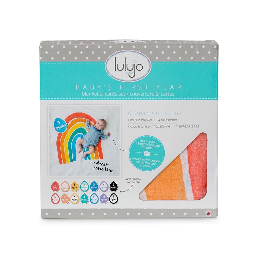 Rainbow Baby Milestone Blanket - lulujo