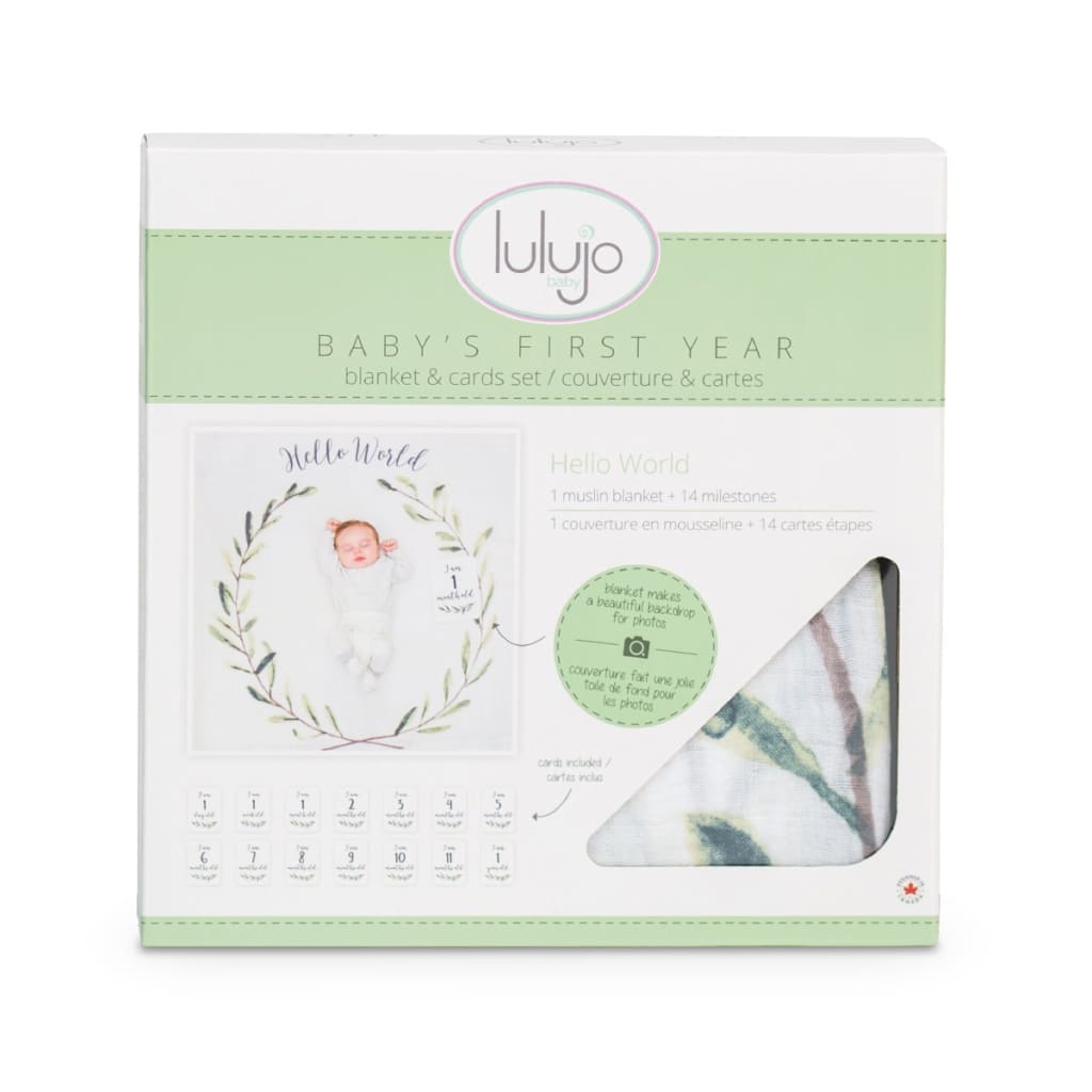 lulujo Milestone Blanket and Monthly Cards