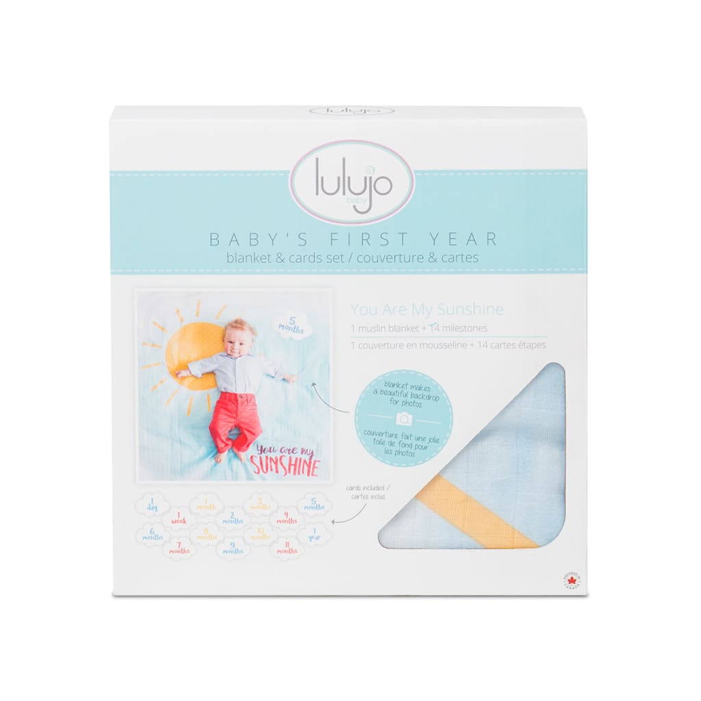 Sunshine lulujo Milestone Blanket