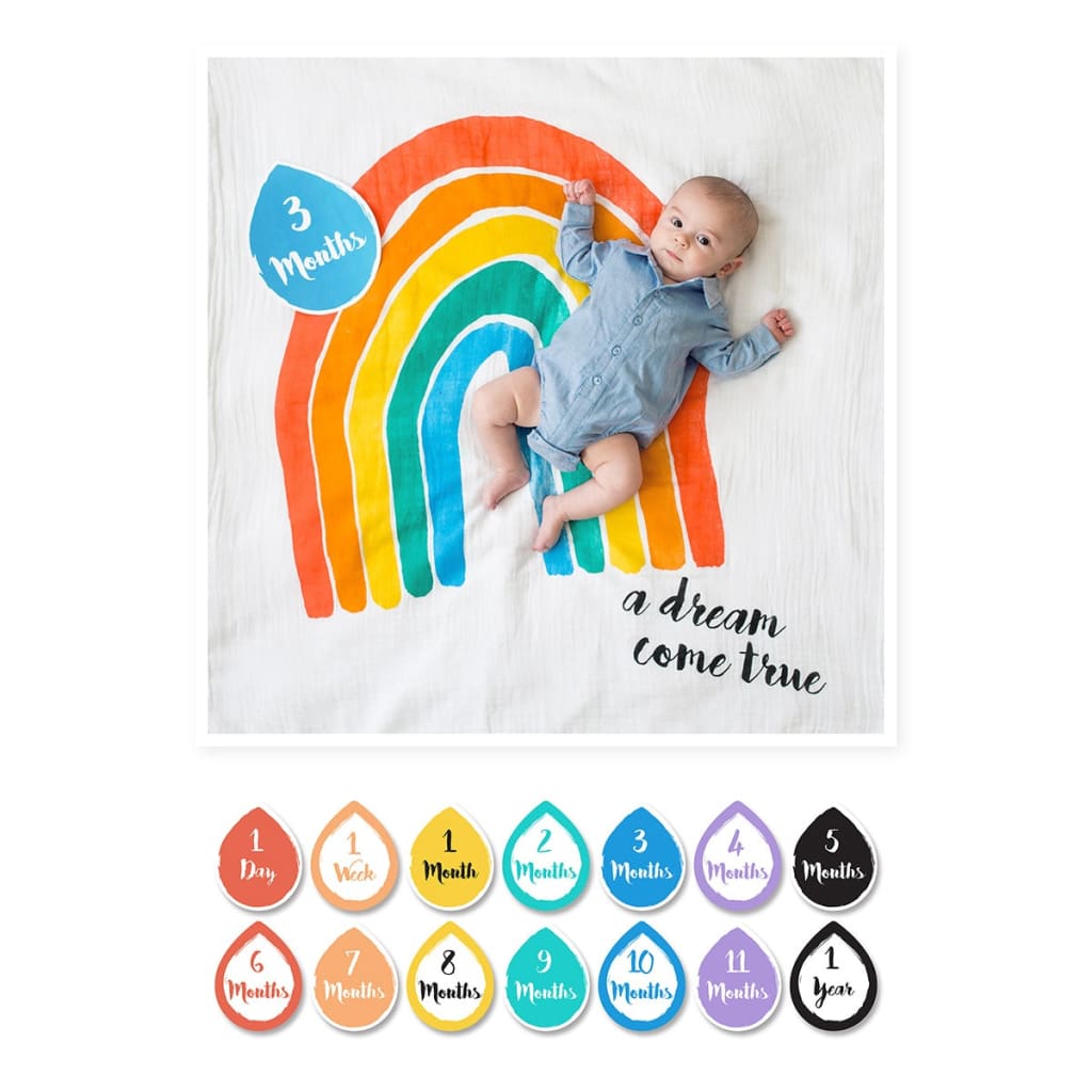 Rainbow Baby Milestone Blanket - A Dream Come True