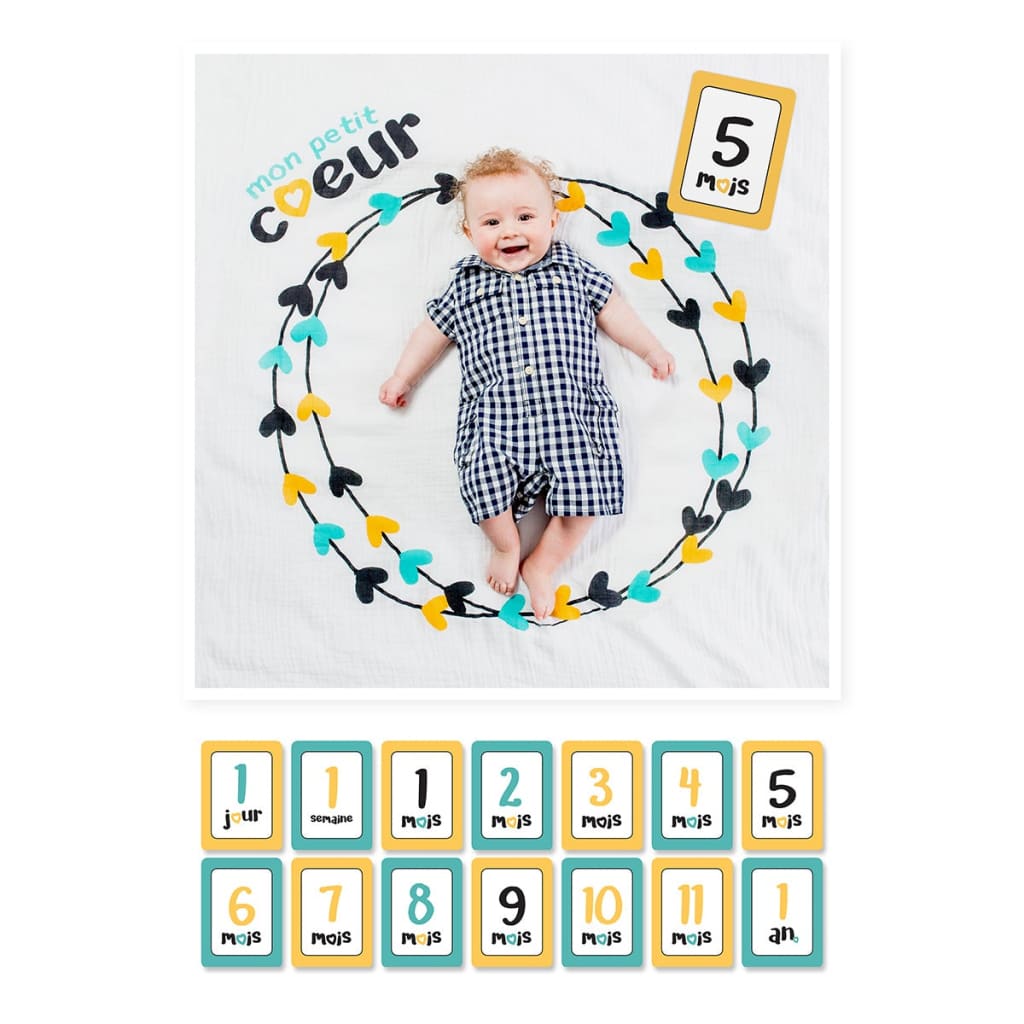Milestone Blanket - Mon Petit Coeur